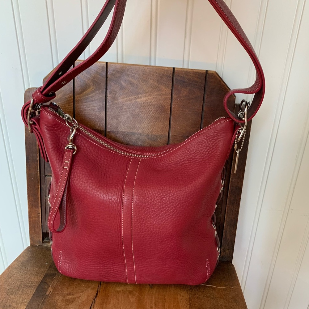 Vintage Coach Reb Pebble Leather Purse